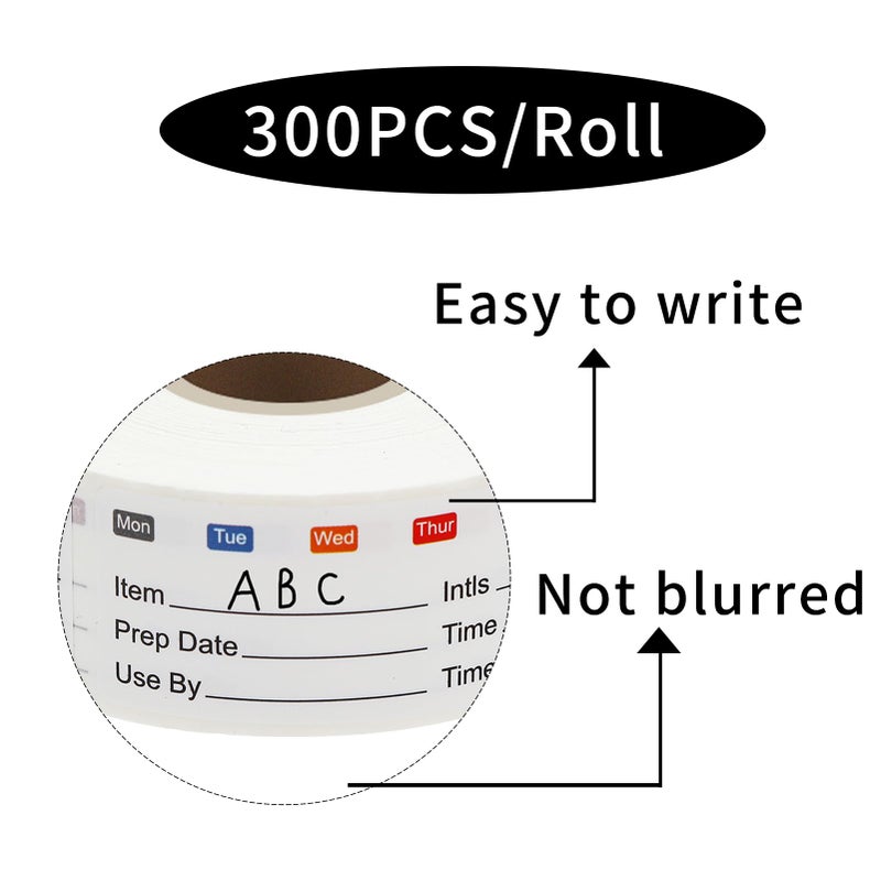 STARLIBOO Removable Freezer Labels  1x3 Inch  300pcs  Waterproof Oil Resistant Easy Clean Leaves No Residue - Image 3